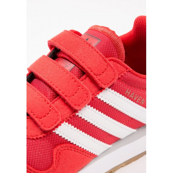 Kinder Adidas Originals HAVEN CF C - Trainingsschuhe Low - Indischrot/Weiß/Footwear Weiß