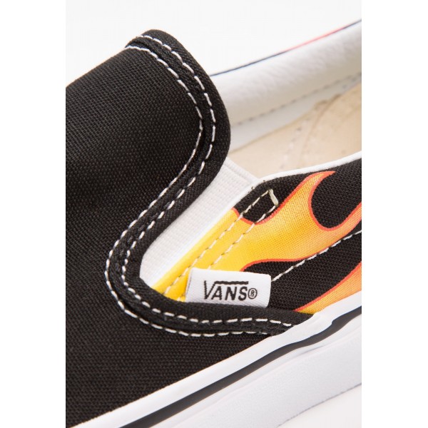 Damen / Herren Vans UA CLASSIC SLIP-ON - Slipper - Schwarz/True Weiß/Feuerrot