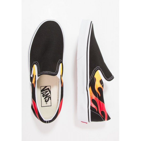 Damen / Herren Vans UA CLASSIC SLIP-ON - Slipper - Schwarz/True Weiß/Feuerrot