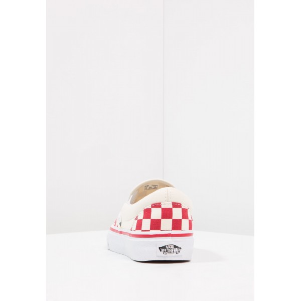 Damen / Herren Vans UA CLASSIC SLIP-ON - Schuhe Low - Hellbeige/Rot