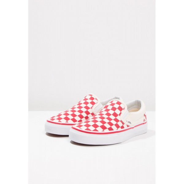Damen / Herren Vans UA CLASSIC SLIP-ON - Schuhe Low - Hellbeige/Rot