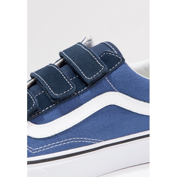 Damen / Herren Vans UA OLD SKOOL V - Fitnessschuhe Low - Dunkelblau/Denim Blau/Weiß