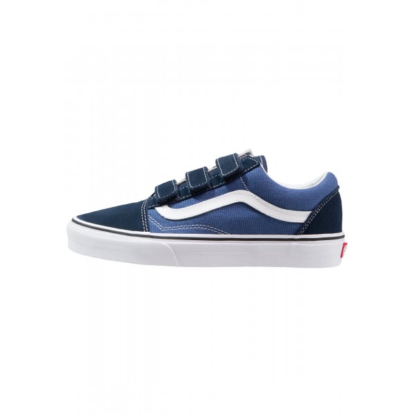 Damen / Herren Vans UA OLD SKOOL V - Fitnessschuhe Low - Dunkelblau/Denim Blau/Weiß