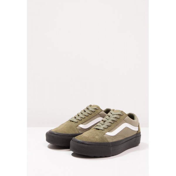 Damen / Herren Vans UA OLD SKOOL WAFFLESAW DX - Sneaker Low - Dunkel Oliv/Sand Braun/Weiß