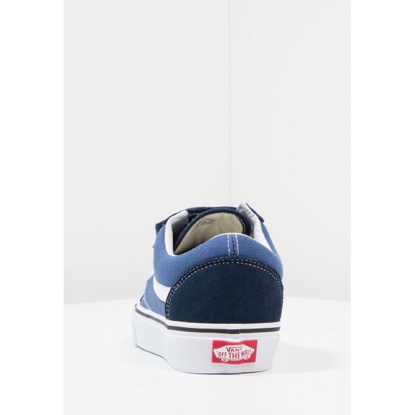Damen / Herren Vans UA OLD SKOOL V - Fitnessschuhe Low - Dunkelblau/Denim Blau/Weiß