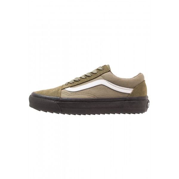 Damen / Herren Vans UA OLD SKOOL WAFFLESAW DX - Sneaker Low - Dunkel Oliv/Sand Braun/Weiß