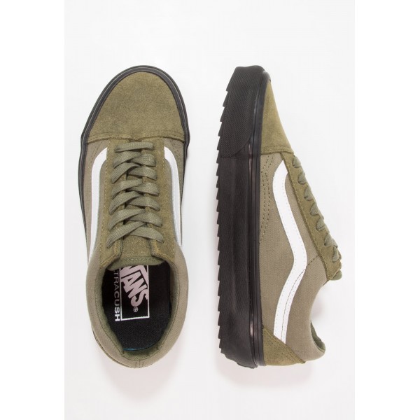 Damen / Herren Vans UA OLD SKOOL WAFFLESAW DX - Sneaker Low - Dunkel Oliv/Sand Braun/Weiß