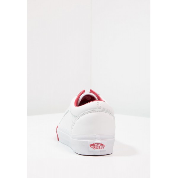 Damen / Herren Vans UA OLD SKOOL - Fitnessschuhe Low - Weiß/Tomatenrot