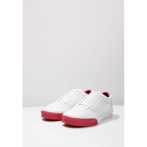Damen / Herren Vans UA OLD SKOOL - Fitnessschuhe Low - Weiß/Tomatenrot