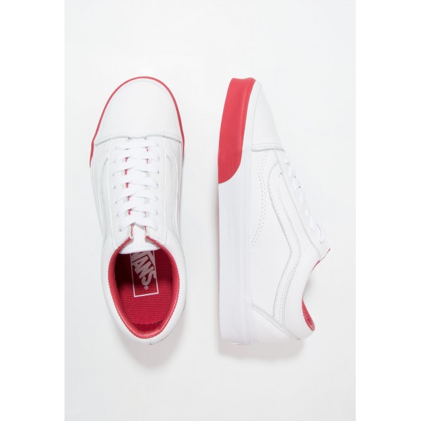 Damen / Herren Vans UA OLD SKOOL - Fitnessschuhe Low - Weiß/Tomatenrot