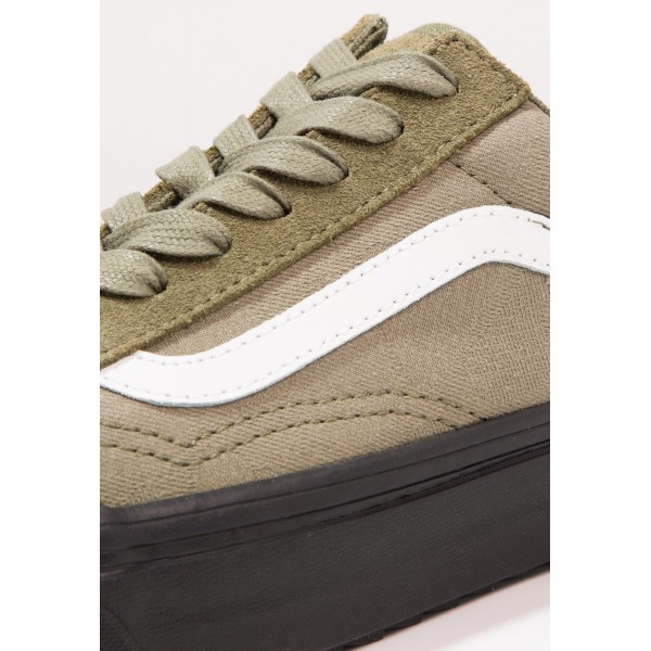 Damen / Herren Vans UA OLD SKOOL WAFFLESAW DX - Sneaker Low - Dunkel Oliv/Sand Braun/Weiß