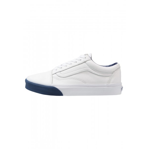 Damen / Herren Vans UA OLD SKOOL - Sportschuhe Low - Weiß/Dunkel Mitternachtsblau