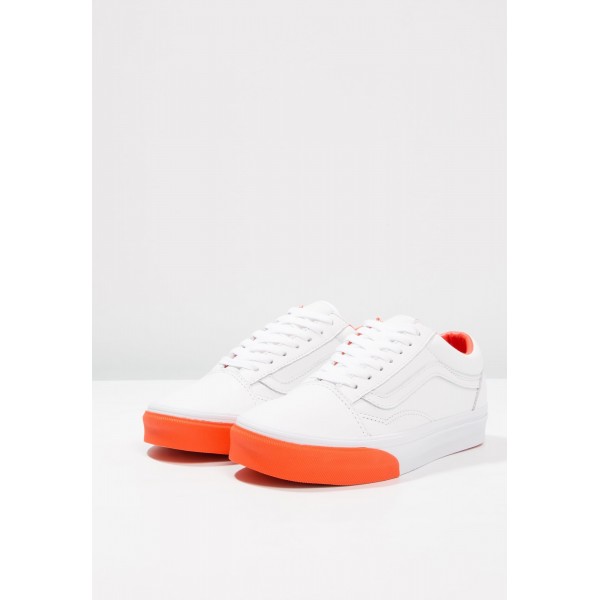 Damen / Herren Vans UA OLD SKOOL - Schuhe Low - True Weiß/Mango Orange