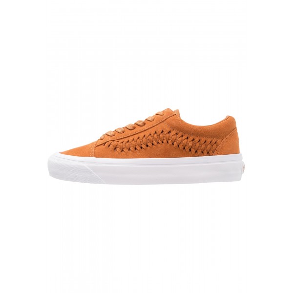 Damen Vans OLD SKOOL WEAVE DX - Trainingsschuhe Low - Glazed Ginger/Camel Braun