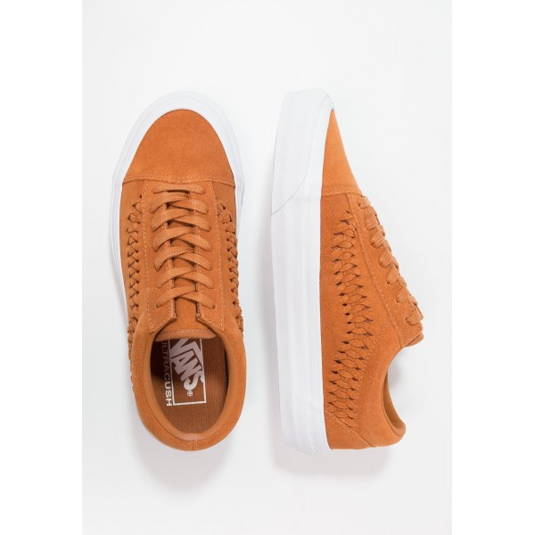 Damen Vans OLD SKOOL WEAVE DX - Trainingsschuhe Low - Glazed Ginger/Camel Braun