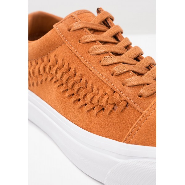Damen Vans OLD SKOOL WEAVE DX - Trainingsschuhe Low - Glazed Ginger/Camel Braun