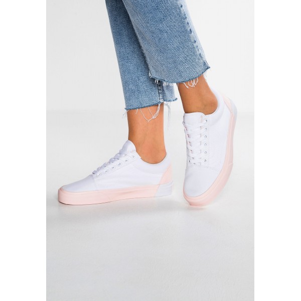 Damen Vans OLD SKOOL - Fitnessschuhe Low - Weiß/Hellrosa