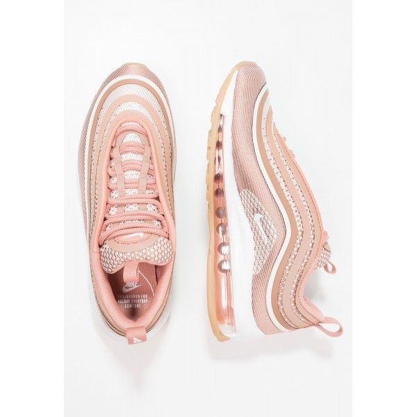 Damen Nike Footwear Für Sport W AIR MAX 97 UL 17 - Sportschuhe Low - Metallic Rose Gold/Gum Hell Braun/Reines Weiß