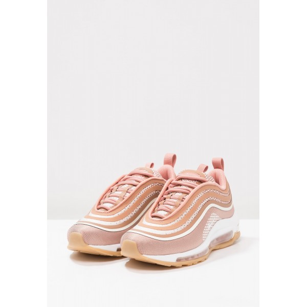 Damen Nike Footwear Für Sport W AIR MAX 97 UL 17 - Sportschuhe Low - Metallic Rose Gold/Gum Hell Braun/Reines Weiß