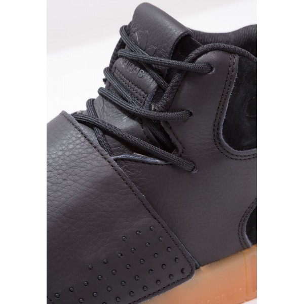 Damen / Herren Adidas Originals TUBULAR INVADER STRAP - Freizeitschuhe Hoch - Dunkel Staubgrau/Core Black/Weiß