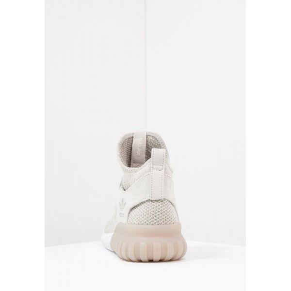 Damen / Herren Adidas Originals TUBULAR X - Laufschuhe Hoch - Hellgrau/Elfenbein Weiß/Hellgrün