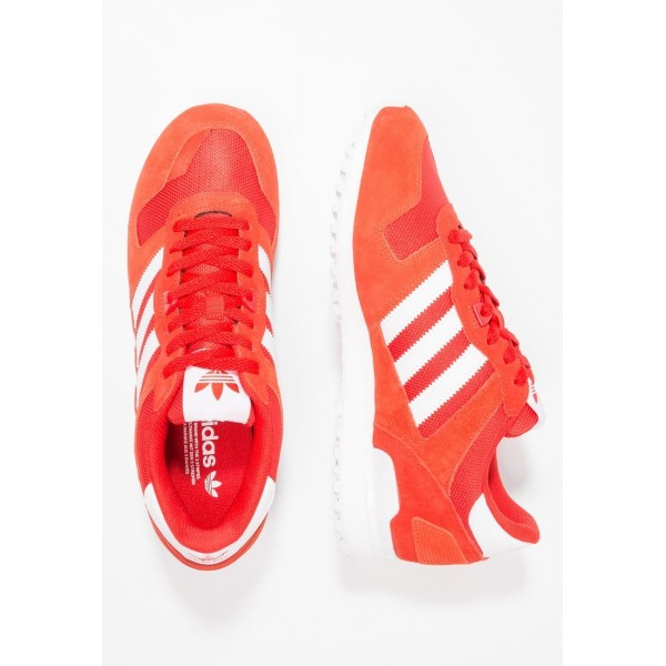Damen / Herren Adidas Originals ZX 700 - Schuhe Low - Tomatenrot/Orange/Weiß