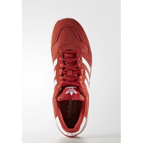 Damen / Herren Adidas Originals ZX 700 - Schuhe Low - Dunkel Firebrick Rot/Weiß/Footwear Weiß
