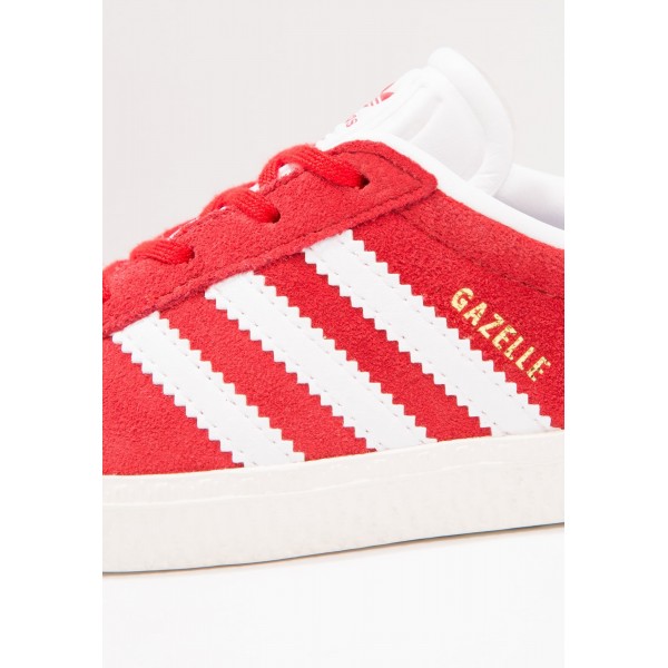 Kinder Adidas Originals GAZELLE I - Running Sneakers Low - Scharlachrot/Hochrot/Weiß/Gold