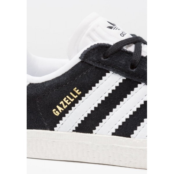 Kinder Adidas Originals GAZELLE I - Shoes Running Low - Anthrazit Schwarz/Core Black/Weiß/Gold Metallic