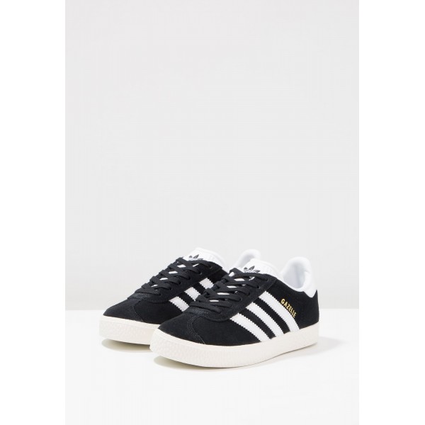Kinder Adidas Originals GAZELLE - Schuhe Low - Anthrazit Schwarz/Core Black/Weiß/Gold Metallic