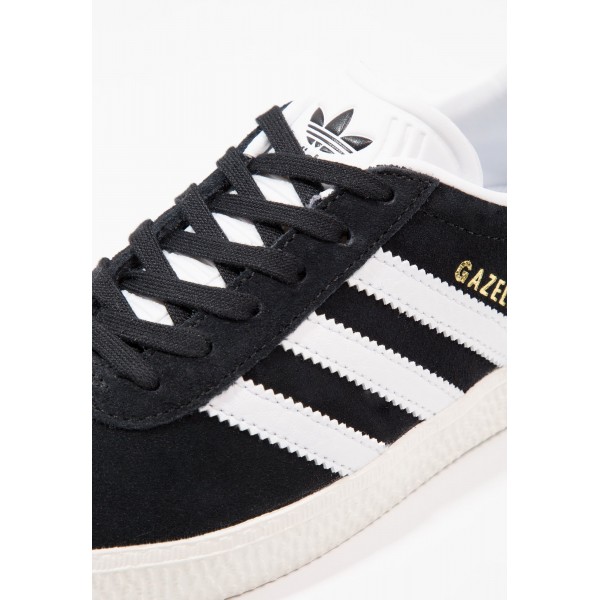 Kinder Adidas Originals GAZELLE - Schuhe Low - Anthrazit Schwarz/Core Black/Weiß/Gold Metallic